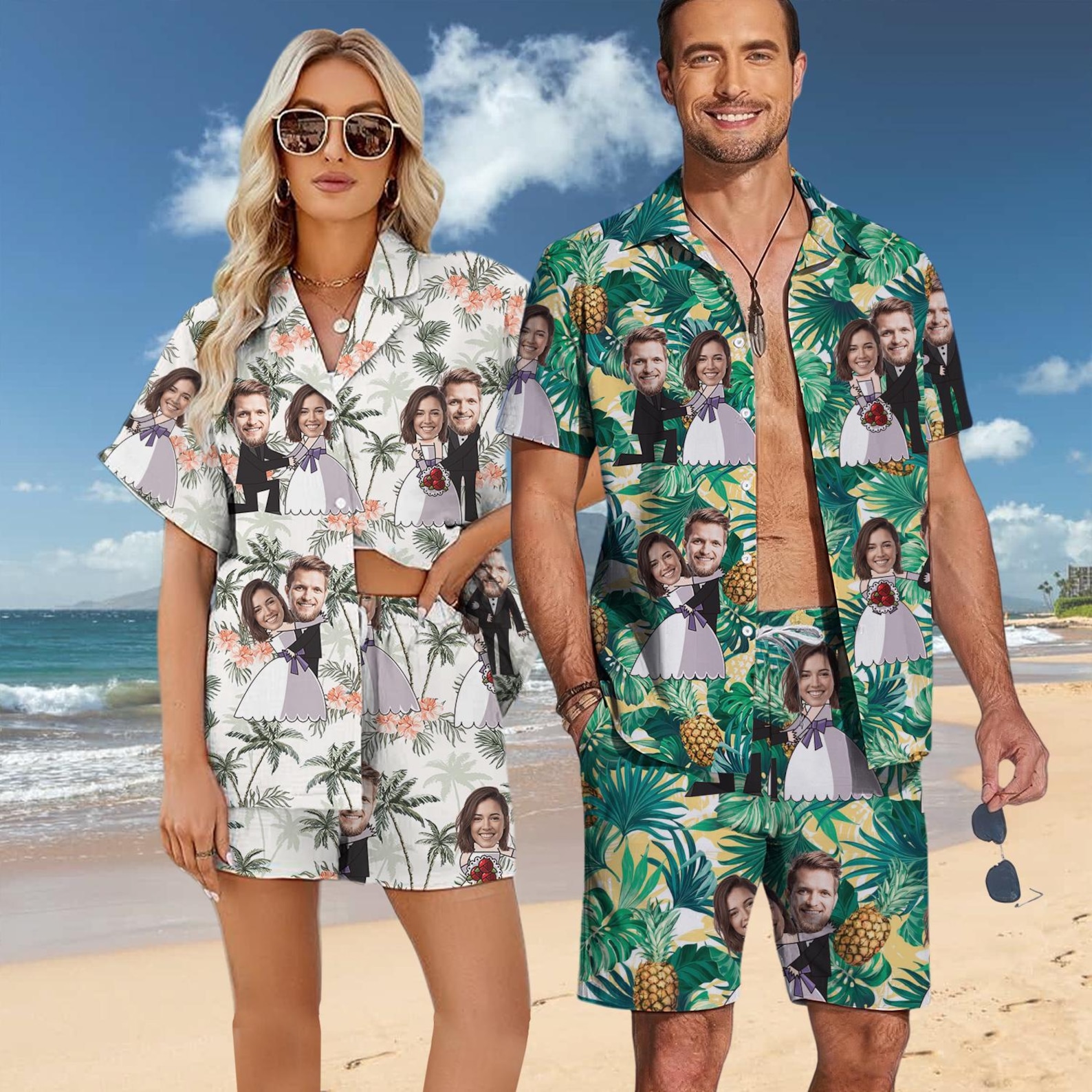 Wedding Flower Boy's Hawaiian Shirt main image 1