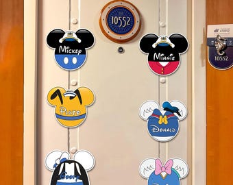 ディズニークルーズ船ドアキャプテンマグネット – ミッキー、ミニー