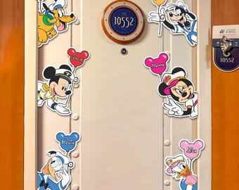 ディズニークルーズ船ドアキャプテンマグネット – ミッキー、ミニー