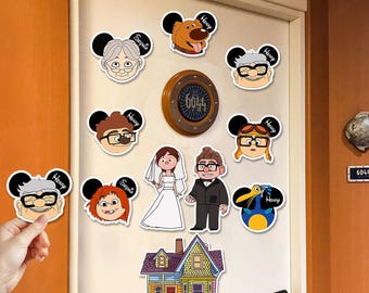 Up Film Magnet, Up Pixar Magnet, Disney Up Paar Magnet, Cruise Türmagnet, Carl und Ellie Magnet, Disney Cruise Türmagnet