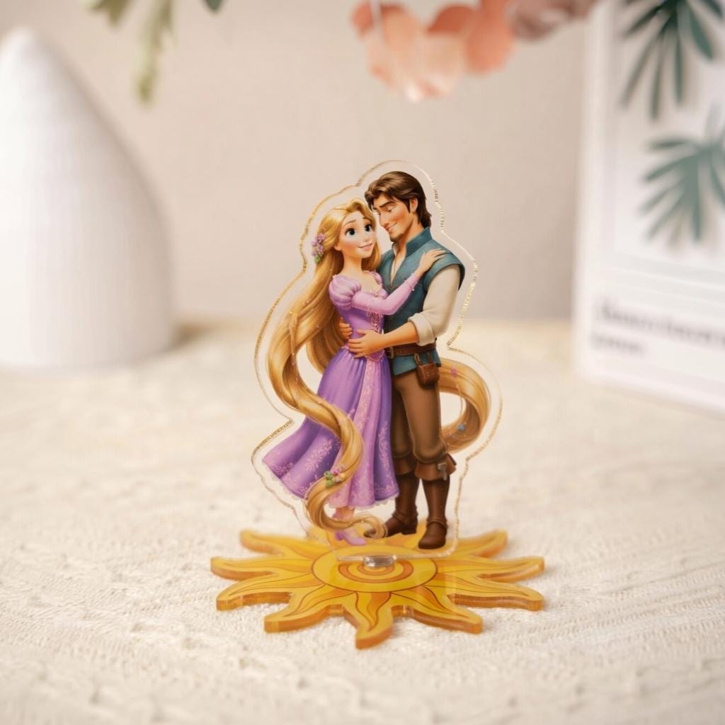 Rapunzel & Flynn Acrylic Spinning Standee, Disney Tangled Standee
