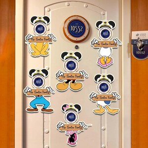 Personalized Mickey And Friends Disney Cruise Line Name Magnet, Dcl Cruise Magnets, Mickey Cruise Magnets, Family Cruise Magnet