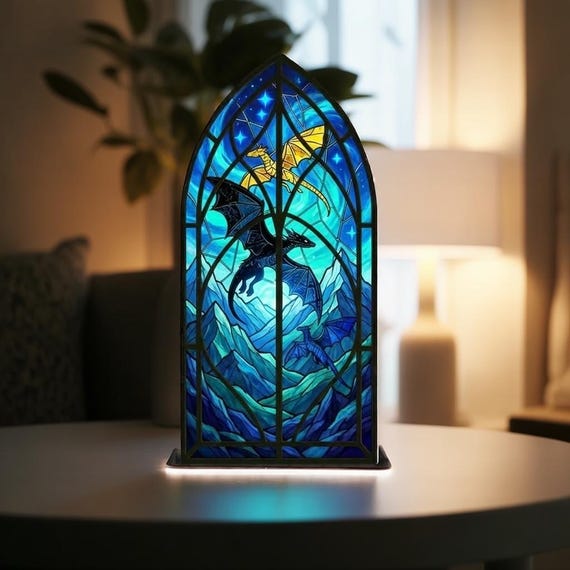 Fourth Wing Dragons Suncatcher Candle Holder, Tairn Sgaeyl Andarna Suncatcher, Fantasy Book Lovers Decor, Basgaith War College Decor