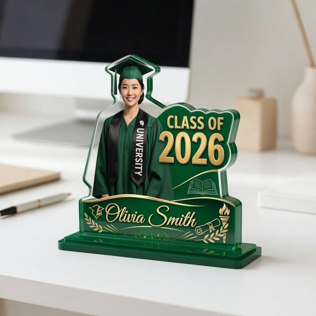 Grad Plaque Personalized Graduation Acrylic Plaque With Photo for Her, Custom Class ...