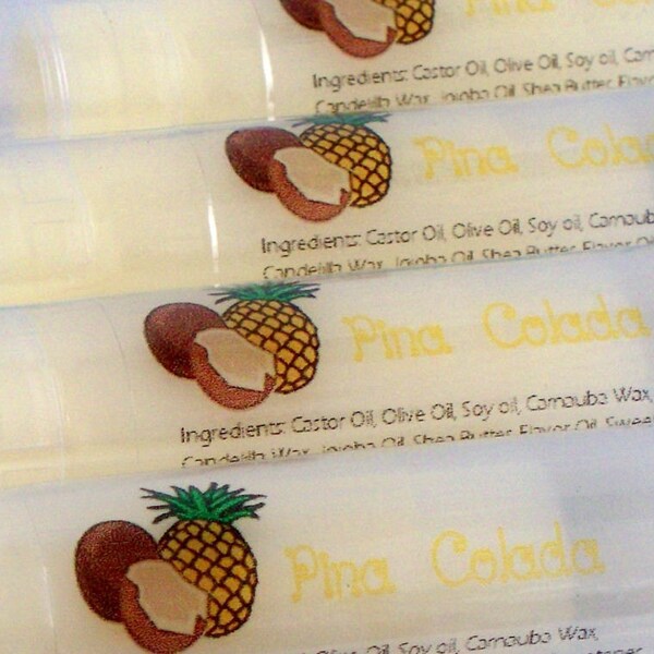 PINA COLADA Lip Balm Enriched with Jojoba Oil and Shea Butter