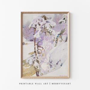 Vintage-Winter Landscape | Artful-Snowy Print | W504