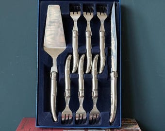 Coffret à pâtisserie vintage Laguiole 8 pièces dans son emballage d'origine