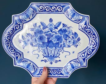 Royal Delft / Royal Porceleyne Fles Plaque Flower Basket 2012