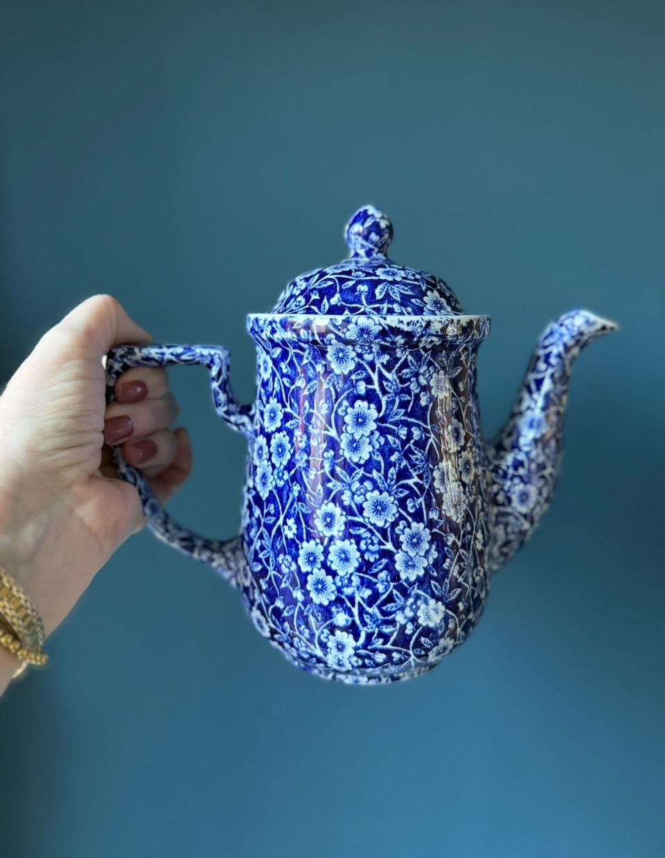 英国ヴィンテージ Burleigh Calico 蓋付きサービングディッシュ Burleigh blue calico - Etsy 日本