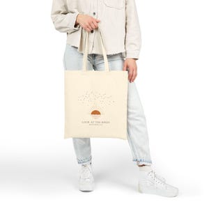 Matthew 6:26 Christian Tote Bag – Bible Verse Faith Gift image 6