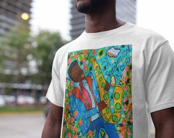 In A Sentimental Mood, Jazz Unisex Jersey T-Shirt