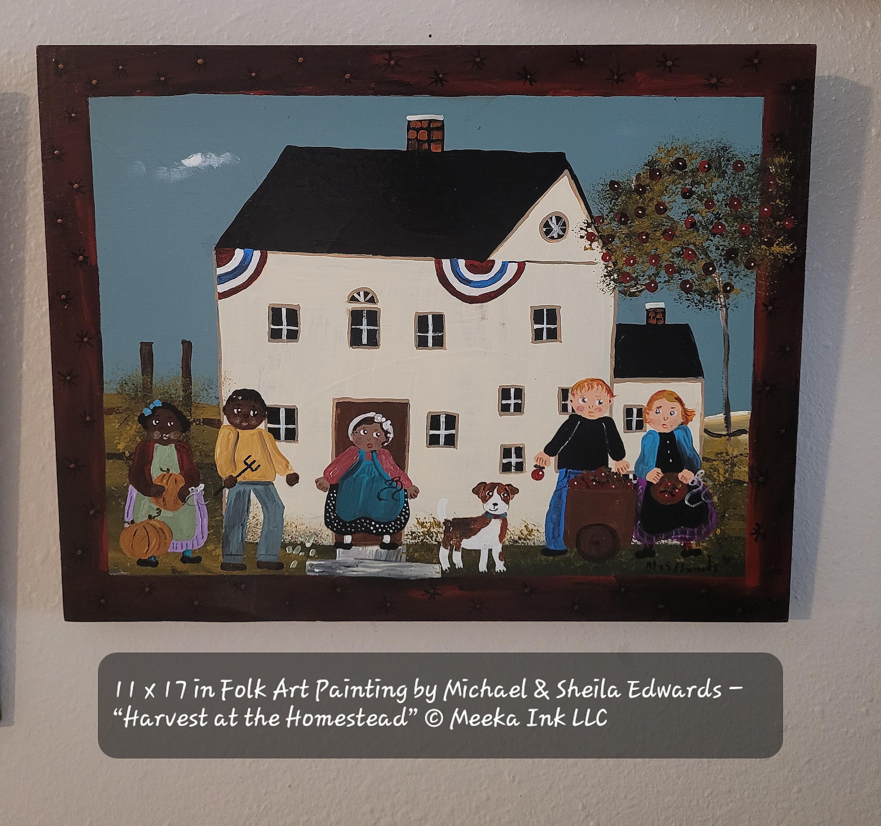 11 X 17 in Folk Art Painting by Michael & Sheila Edwards