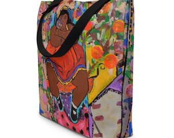 All-Over Print Grote Tote Bag