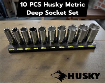 10 Piece 3/8 Drive Deep Socket Organizer