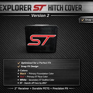 Ford Explorer ST Trailer Hitch Receiver Cover/Plug (Version 2)