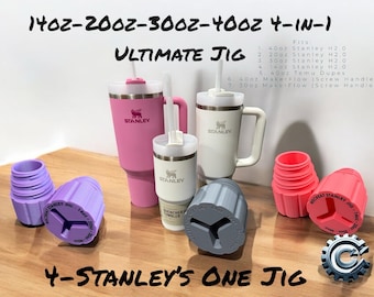 WeCreat Vision & Vista - 14oz - 20oz - 30oz - 40oz Stanley Cup Adapter - Gets you Past the Non-Working Area 4-in-1 Jig for Stanley
