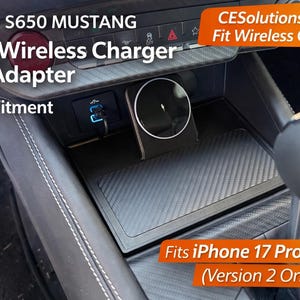 S650 Mustang Wireless Charger 2024+ , Patent Pending