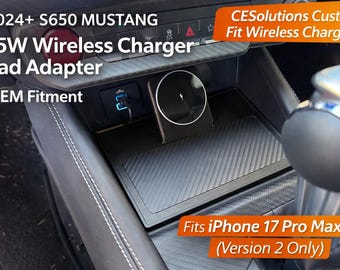 S650 Mustang Wireless Charger 2024+ , Patent Pending