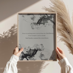 Druckbare Wandkunst - Basgiath Archives Zitat | Fantasy Bookish Dekor | Vierte Flügel inspiriert Geschenk - Instant Download