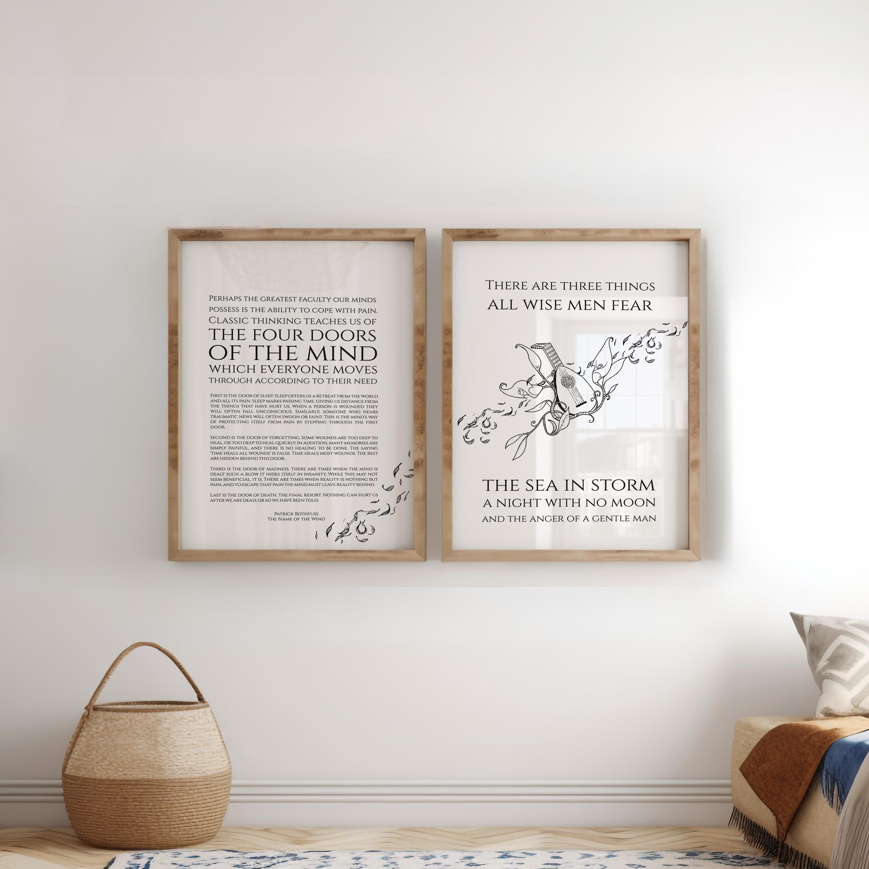 Printable Wall Art - Patrick Rothfuss Quote - Four Doors of the Mind - Instant Download - Digital Print