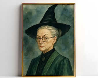 Printable Wall Art - Transfiguration Professor - Witch and Wizard Home Decor - Instant Download - Magic School