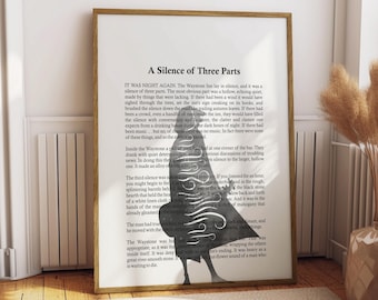 Printable Wall Art - The Name of the Wind First Chapter - A Silence of Three Parts - Patrick Rothfuss Quote - Instant Download