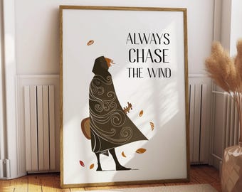 Printable Wall Art - The Name of the Wind Inspired Poster - Instant Download - Digital Print