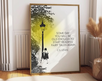 Printable Wall Art - C.S. Lewis Quote - Lucy Looks into a Wardrobe - Instant Download - Digital Print for Frame