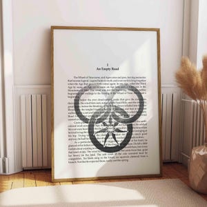 Arte de parede para impressão - Arte de página de livro - Citação de Robert Jordan - O olho do mundo - Capítulo I - Download instantâneo - Impressão digital para moldura