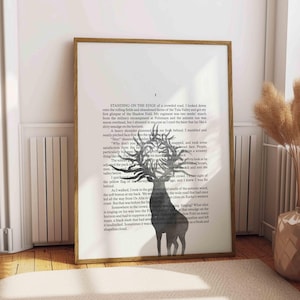Printable Wall Art - Book Page Art - Leigh Bardugo Quote - Shadow and Bone - Chapter I - Instant Download - Digital Print for Frame
