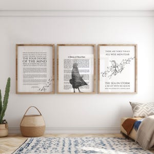 3 Set of  Printable Wall Art - Patrick Rothfuss Quote Home Decor - Instant Download - Wall Art - Nursery Office Home Decor - Kids Room