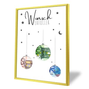 Regalo in denaro per Natale | A5, A4, A3, A2 | Regala soldi in modo creativo | esauditore di desideri | Regalo dell&#39;ultimo minuto da stampare | PDF