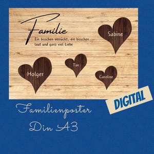 Family Poster Name Poster Family Gift Gift for Birth Family Poster Wall Decoration Wall Poster Parents and Children