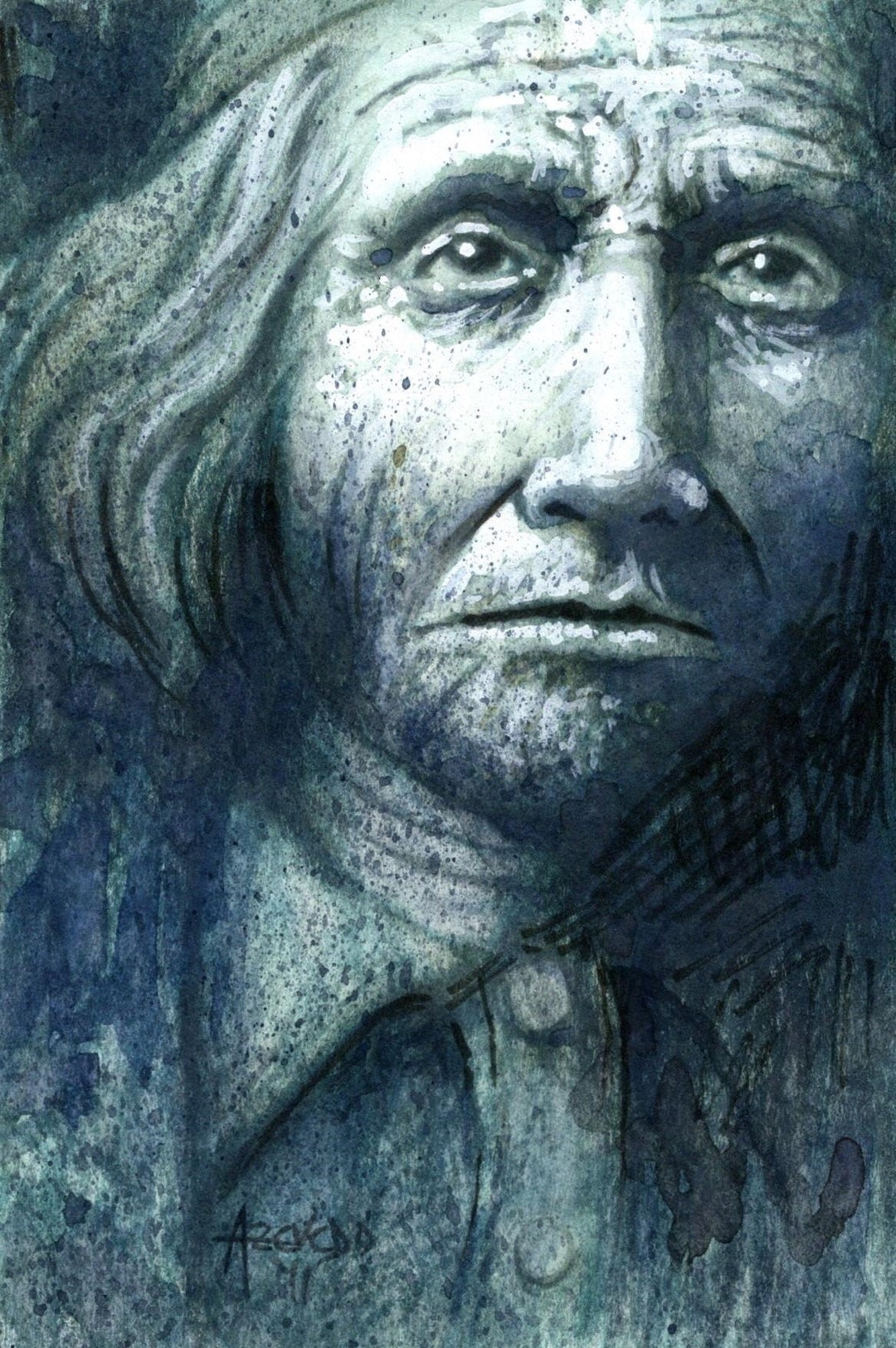 Faces of the Disenfranchised 8, Fine Art Mixed Media, Portrait Art ...