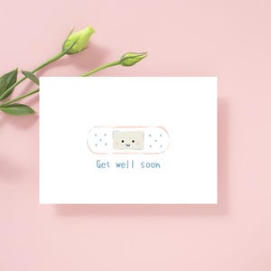 Get Well Soon Card Template,Editable Get Well Soon Card,Digital Instant Download,Watercolor,Cute,Simple