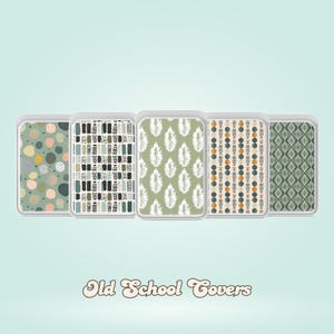 Tarjetero magnético abstracto Magsafe Wallet de color verde salvia compatible con iPhone 16, iPhone 14, iPhone 13 Pro, 12 Mag Safe