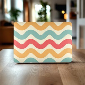 Retro Line MacBook-serie hoes, abstracte laptopskin, hoes voor MacBook Pro 16, 15, Air 13 14, cadeau voor MAC-eigenaar