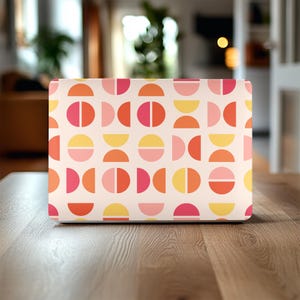 Retro MacBook-hoes, laptopskin, roze hoes voor MacBook Pro 16, 15, Air 13 14 beschermend cadeau, harde computer, glanzende afwerking