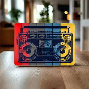 Kassette MacBook Hülle Retro Laptop Haut, Hülle für Mac Book Pro 16, 15, Air 13, 14, 11, Computer Hardshell, glänzende Oberfläche