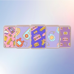 Porta-cartões magnético Retro Magsafe Wallet Y2k compatível com iPhone 16, iPhone 14, iPhone 13 Pro, 12 Mag Safe