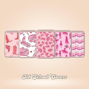 Porta-cartões magnético Cowgirl Magsafe com padrão Western compatível com iPhone 16, 15, 14, iPhone 13 Pro e 12 Mag Safe