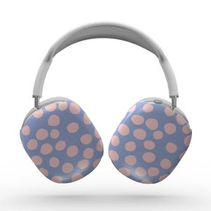 Polka Dot Apple AirPods Max Tough Case, Snap On Air Pods Max Cover, Protective Headphones, Hardshell, Glossy Finish