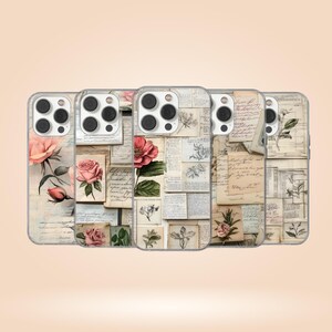 Funda estética Flora para iPhone 16e, 14, 13, 12, 11, SE, Samsung S25 Edge, A15, S21, S23, Pixel 9A, 8 Pro