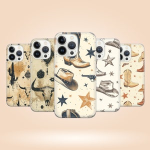 Custodia per telefono da cowboy, custodia western per iPhone 16 Pro, 15, 14, 13, 12, 11, Google Pixel 9 Pro, 8, 7A, Samsung S25, S24 FE, A26, A36