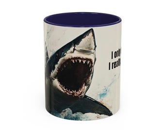 Mug, Scary Shark Bite Coffee Cup, I Only Eat People I Really Like, Horror Shark Mug, Halloween Gift, Funny Ocean Creature Cup, Jaws Mug, Tea