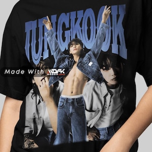 Camiseta Jungkook, camiseta gráfica Kpop, camiseta gráfica vintage Kpop, camiseta Jungkook Y2K, camiseta pirata con sesgo Kpop, Yongi BT2, regalo para fans del Kpop MDFK95