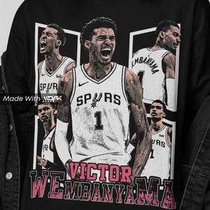 Victor Wembanyama Shirt, Basketball Fan T-Shirt, NBA Rookie Tee, Sports Gift, Athlete Inspired, Unisex Shirt, 90s MDFK37
