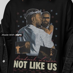 Kendrick Lamar Bootleg Rap Tee, Vintage Rap Shirt, Hip Hop Graphic Tee, Music Fan Gift, Rapper Shirt, Concert Apparel MDFK53