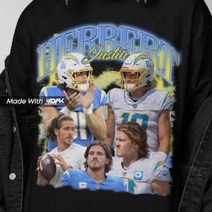 Justin Herbert Shirt, NFL Fan Apparel, Football T-shirt, Sports Tee, Great Gift for Him, Men Justin Herbert Shirt MDFK32