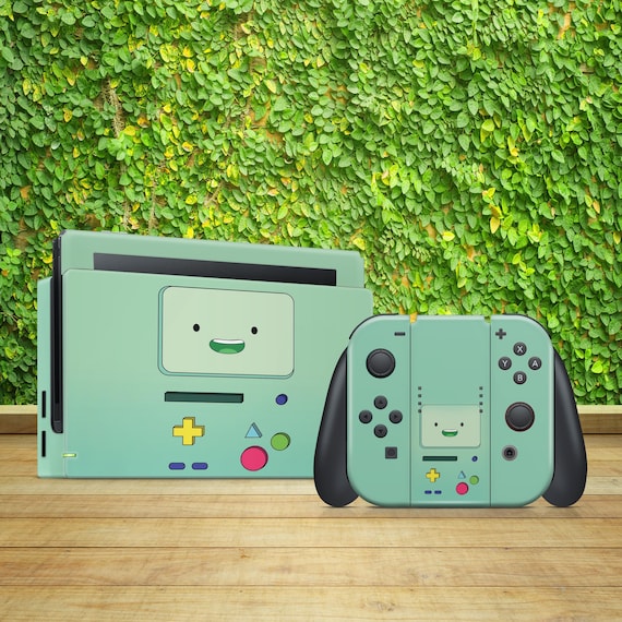 Adventure Time Nintendo Switch OLED Skin — Custom Vinyl Decal for Console, Joy-Cons & Dock